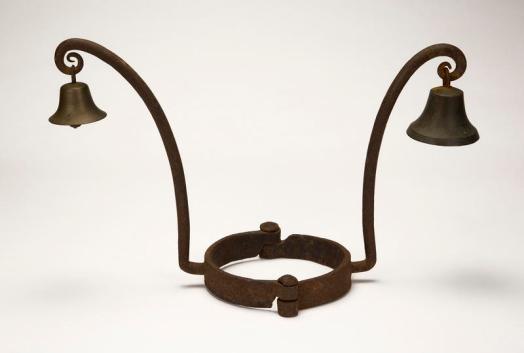 Slaves who attempted to escaped were forced to wear these iron chokeholds.